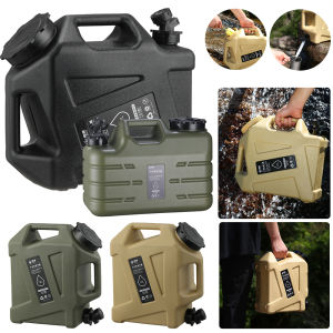 ถังเก็บน้ำสำหรับตั้งแคมป์ขนาด 12 ลิตร ถังน้ำกลางแจ้ง ความจุขนาดใหญ่ ถุงน้ำแบบพกพา ก๊อกน้ำแบบถอดได้ ถังน้ำสำหรับปิกนิกและขับรถ