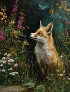 5D Diamond Painting Kit Dark Forest Flowers Wildlife Art Mosaic Cross Stitch for Hotel Cabin Home Wall Decor