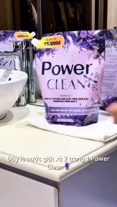 Nước giặt xả Power Clean 2in1 túi 3L Hương Nước Hoa Lavender Kết Hợp Gỗ Đàn Hương