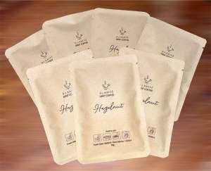 Hazelnut Flavored Aroma 10pcs Drip Coffee Freshly Ground Coffee Beans Individually Sealed Pack with label