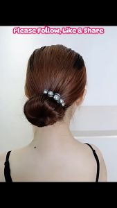 F4 Sirkam Sanggul Impor untuk Pesta Pengantin Pearls U-Shaped Hair Fork Pins for Buns CPRM001