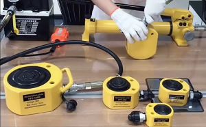 5T 10T Low Profile Hydraulic Jack Porta Power Kit + CP-180 Manual Hydraulic Hand Pump Industrial Mini Hydraulic Cylinder