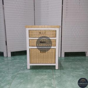 Lemari Rotan Sintetis Laci Minimalis