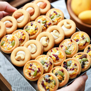 XUNCUIJI | Wedding Favors Independently Packaged Almond Nougat Sandwich Cookies