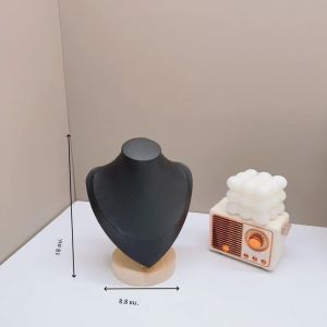 กํามะหยี่ภาพสร้อยคอจี้Organizerเครื่องประดับยืนแสดงเครื่องประดับMannequinหน้าอกสร้อยคอจี้หน้าต่าง