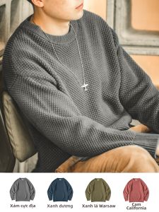 MADEN | Áo Sweater Knitted Dày Chất Lượng Cao Hoa Văn Dứa