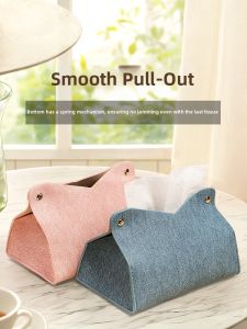 Elegant Creative Tissue Box Leather
