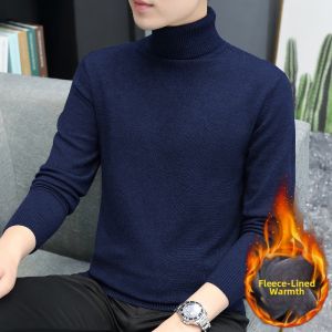 TUCANO | Black Turtleneck Warm Insulated Mens Sweater
