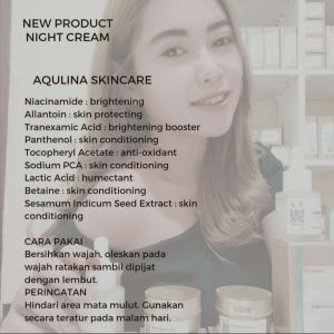 Aqulina Moist Lightening Night Cream