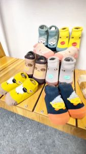 Tất cho bé trai và bé gái cổ thấp chống trượt 3 tháng đến 5 tuổi hình ngộ nghĩnh hàng dư xịn