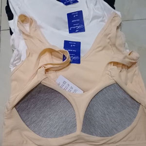 2 Áo lót Lá Bra Ba Lỗ Mút May Liền Cố Định 40Kg Đến 50kg Thoáng Mát Bé Gái Dậy Thì MarketOnline68 530A