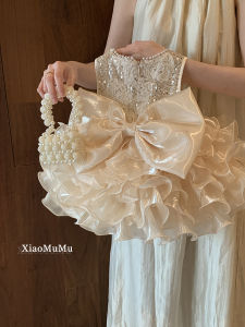 Váy Sinh Nhật Công Chúa Thời Trang Cho Bé Gái Váy Mùa Hè Cho Bé Gái 1 Tuổi Váy Chữ a Không Tay Bằng Nylon Váy Sinh Nhật Cho Bé Gái