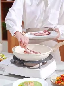 Thickened Nonstick Wok Frying Pan Ceramic Pot Home Induction Gas Stove Universal kitchen Cookware Steak Skillet Pancake Saucepan