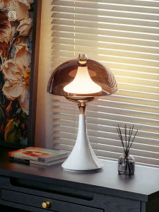 OsgonA | Cream-Colored Mushroom Shaped Bedside Light