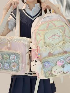 OUDENGPAI | Unique Painful Bag School Backpack For Junior And Primary Girls High Aesthetic Dual Shoulder Strap Non-Repeating Design Waterproof