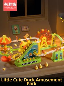Interactive Duck Climbing Stair Slide Toy Electric