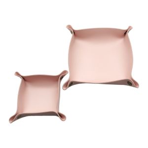 1pc 25cm/9.84in Leather Storage Tray Dice Box Coin Desktop Jewelry Box Makeup Key Tray DIY Household Folding Tray Storage Case
