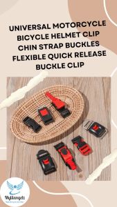 Mylilangelz Universal DIY Plastic & Metal Quick-Release Motorcycle Helmet Clip Chin Strap Buckles