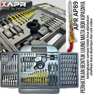 Apr raja mata bor type ap89 fullset mata bor kayu besi beton kipas hole saw sekrup obeng roofting L bintang dll