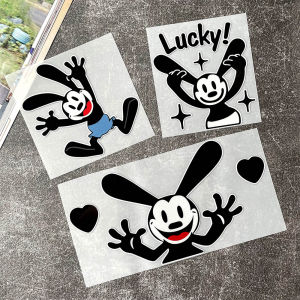 หมวกกันน็อคสติกเกอร์ตกแต่งลายการ์ตูนรูปหนูนำโชคน่ารักลายการ์ตูนมอเตอร์ไซค์รูปลอกกันน้ำสำหรับตกแต่งลายเวสป้าสติ๊กเกอร์ประดับรถ