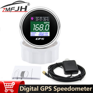 2" 52mm Digital GPS Speedometer With GPS Antenna TFT Screen Odometer Trip Speed Gauge Holder For Car Boat Motorcycle  12V 24V