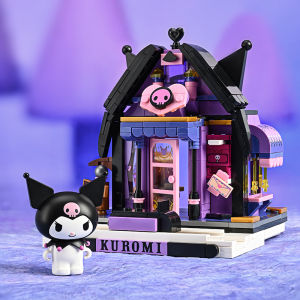 JINGGUAN | Sanrio Kuromi Street Scene Assemble Block Birthday Gift Toy