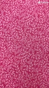 1 Mét Vải Tôn Màu Hồng Hoạ Tiết Lá Nhỏ Khổ 1m5 Hàng Công Ty