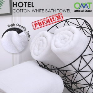 100% Cotton Premium Hotel Adult Bath Towel White Luxury Large Absorbent Quick Dry Hotel Bathroom