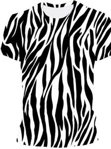 เสื้อยืดแขนสั้นลายทาง 3 มิติ ช่องดำ ทรงหลวม ผ้าฝ้ายผสมโพลีเอสเตอร์ ทรงหลวม ลาย 3 มิติ ฤดูร้อน 2024 ลำลอง