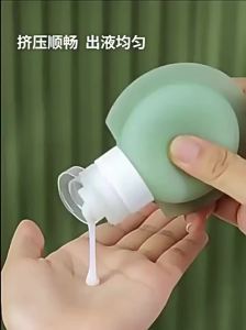 1/3pcs 60/90ml Portable Travel Bottles Soft Silicone Lotion Container Squeeze Tube Empty Bottle Shampoo Travel Refillable Bottle
