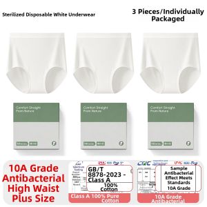 MINXOSU | High Waist Sterilized Cotton Disposable Pants for New Moms Postpartum Large Size