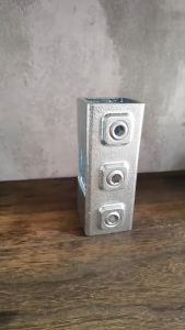 ฺBCH365 ข้อต่อ เหล็กกล่อง ข้อต่อสี่ทางบวก กัลวาไนซ์ ขนาด1.5x1.5 นิ้ว ข้อต่อ งานโรงเรือน DIY กรงสัตว์