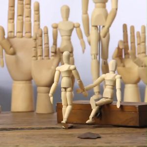 Radius K Sketch Mannequin Model Movable Limbs Wooden Hand Body Draw Action Toys Figures Home Decor Artist Models Jointed Doll
