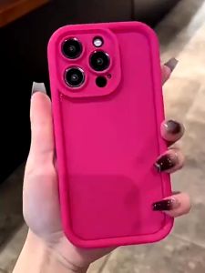 เคส สำหรับ iPhone 11 12 13 14 15 16 Pro Max 7 8 14 15 Plus X XS Max XR SE 2020 2022 อ่อนนุ่ม TPU เคสโทรศัพท์สีพื้น กันกระแทก การป้องกันเลนส์