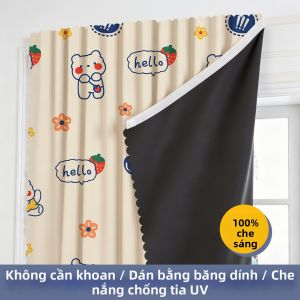 YANYANGTIAN | Rèm cửa cách nhiệt chống nắng không cần khoan cho phòng ngủ ban công