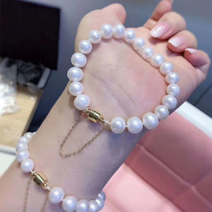 หัวเข็มขัดแบบแม่เหล็กป้องกันการตกหล่น 18K ชุบทอง ทำมือ DIY สร้อยข้อมือ สร้อยคอ โซ่ O หัวเข็มขัดแบบปลอดภัย