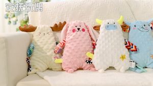 🌻Malaysia Stock🌻Baby Animal Cotton Soothing Towel Sleep Puppet Toy Teether Can Bite Comfort Towel Blanket Tuala Yang Menenangkan