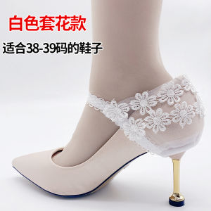 Adjustable Lace Shoe Straps Womens Leather Shoes Non-Slip Ties High Heels Safety Buckles Fashionable Footwear Accessories