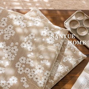 French Style Thick Memory Foam Seat Cushion Restaurant Cafe Chair Pad Anti Slip Floor Mat Plant Floral Pattern Home Decor