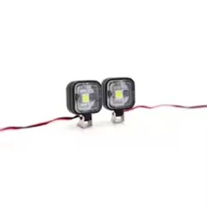 BOGIRC Headlight Spotlight Square/Round Bright LED Light White Yellow with Bracket for Remote Control RC Car Upgrade Accessories
