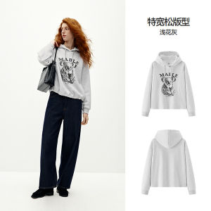 Áo Nỉ Nữ Semir 2025 Mùa Đông Lót Lông Cừu Rộng Rãi Áo Nỉ Dài Tay Cổ Tròn in Chữ Mặc Thường Ngày Thoải Mái Trang Phục Công Sở