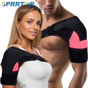Left/Right Shoulder Brace with Pressure Pad Neoprene Shoulder Support Shoulder Pain Ice Pack Shoulder Compression Sleeve