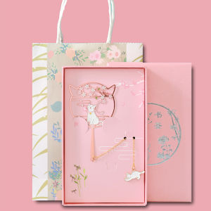 Cultural Creative Metal Cat Memorial Bookmarks Beautifully Crafted Stationery Perfect Gift for Children Students And Adults