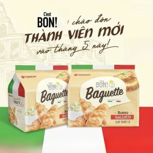 Orion Good Friend Garlic Butter Croissant Snack Small Baguette Leisurely Banh Mi 180g European Style Breadsticks from Vietnam