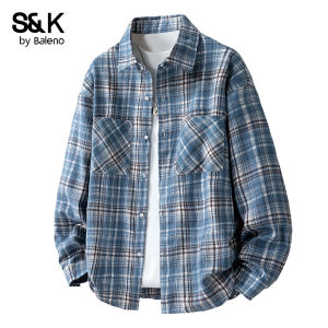 BALENO | Summer Long Sleeve Check Shirt Casual Loose Youth
