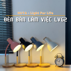 Đèn bàn làm việc HUTA Light For Life LVG2 decor phòng học 3 màu ánh sáng bóng led tiết kiệm điện năng bảo hành 24 tháng