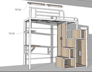 Helper room loft bed customize singapore/store room/utility/bomb shelter/maidroom