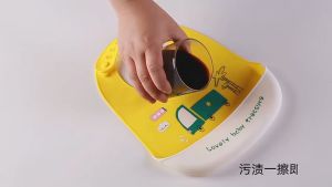 Slabber Silikon Celemek Makan Bayi Waterprof Baby Bib Slabber Full Silikon