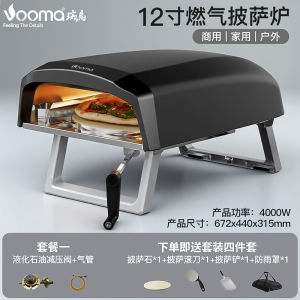 Outdoor Pizza Oven Rotating Gas Grill Italian Style Commercial Stall Gozney Uuni Stainless Steel Inner Tank Kitchen Appliance