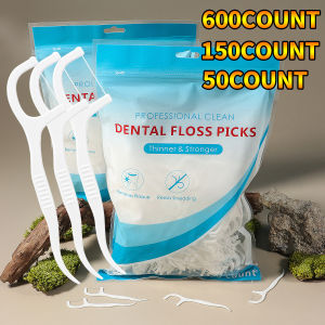 50/150/600pcs ultra-thin disposable dental floss sticks are essential portable dental floss cleaning tools for outdoor travel